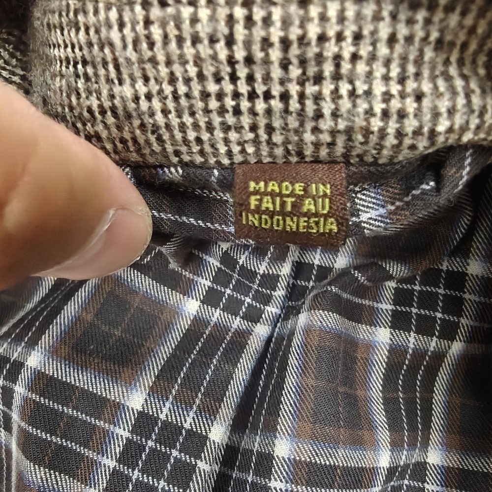 Kroon Blazer Mens 42R Brown Wool Check Tweed Sport Coat Jacket Lined Casual - Picture 6 of 12